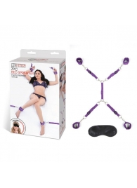 Фиолетовый набор фиксаций на кровати Classic Bedspreader - Lux Fetish - купить с доставкой в Вологде
