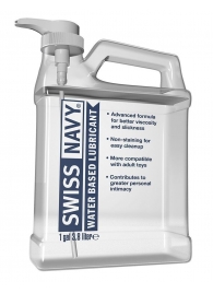 Канистра лубриканта Swiss Navy Water Based Lube на водной основе - 3,8 л. - Swiss navy - купить с доставкой в Вологде