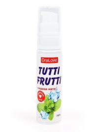 Гель-смазка Tutti-frutti со вкусом сладкой мяты - 30 гр. - Биоритм - купить с доставкой в Вологде