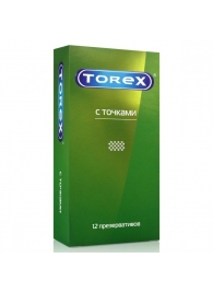 Текстурированные презервативы Torex  С точками  - 12 шт. - Torex - купить с доставкой в Вологде