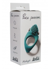 Зеленое эрекционное виброкольцо Pure Passion Midnight - Lola Games - в Вологде купить с доставкой