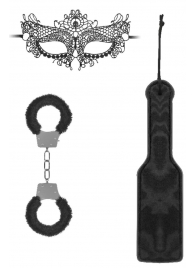 Черный игровой набор Introductory Bondage Kit №4 - Shots Media BV - купить с доставкой в Вологде