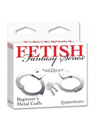 Металлические наручники Beginner s Metal Cuffs - Pipedream - купить с доставкой в Вологде