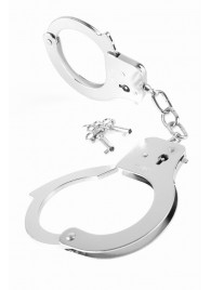 Металлические серебристые наручники Designer Metal Handcuffs - Pipedream - купить с доставкой в Вологде
