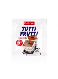 Пробник гель-смазки Tutti-frutti со вкусом тирамису - 4 гр. - Биоритм - купить с доставкой в Вологде