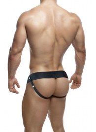 Черный мужской страпон DR. SKIN 7INCH HOLLOW STRAP ON - 17 см. - Blush Novelties - купить с доставкой в Вологде