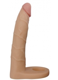 Телесная насадка-фаллоимитатор для двойного проникновения - 17 см. - Lovetoy - купить с доставкой в Вологде