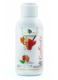 Интимный гель-смазка JUICY FRUIT с ароматом клубники - 100 мл. - БиоМед - купить с доставкой в Вологде