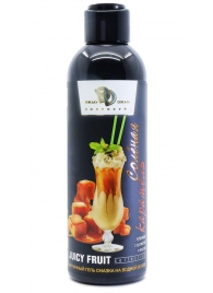 Интимный гель-смазка JUICY FRUIT с ароматом солёной карамели - 200 мл. - БиоМед - купить с доставкой в Вологде