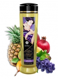 Массажное масло Libido Exotic Fruits с ароматом экзотических фруктов - 240 мл. - Shunga - купить с доставкой в Вологде