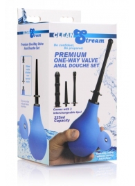 Анальный душ с 3 насадками Premium One-way Valve Anal Douche Set - XR Brands - купить с доставкой в Вологде