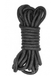 Черная веревка Do Not Disturb - 5 м. - Lola Games - купить с доставкой в Вологде