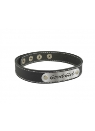 Чокер с белой строчкой Good Girl - Sitabella - купить с доставкой в Вологде