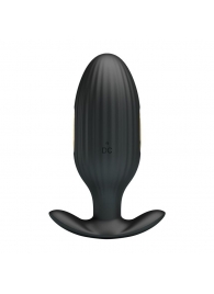 Черная анальная вибропробка с электростимуляцией Jefferson - 9,2 см. - Baile - купить с доставкой в Вологде