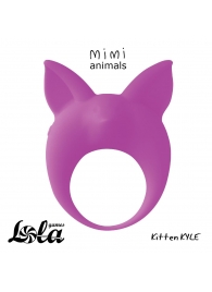 Фиолетовое эрекционное кольцо Kitten Kyle - Lola Games - в Вологде купить с доставкой