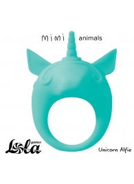 Зеленое эрекционное кольцо Unicorn Alfie - Lola Games - в Вологде купить с доставкой