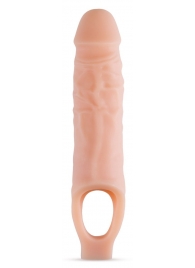 Телесный реалистичный фаллоудлинитель 9 Inch Silicone Cock Sheath Penis Extender - 22,86 см. - Blush Novelties - в Вологде купить с доставкой