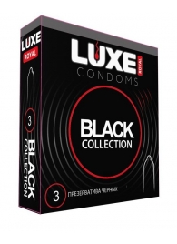 Черные презервативы LUXE Royal Black Collection - 3 шт. - Luxe - купить с доставкой в Вологде