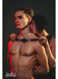 Черный кляп Love Addict на замочке - Lola Games - купить с доставкой в Вологде