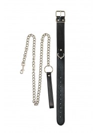 Черный ошейник с поводком Wild - Lola Games - купить с доставкой в Вологде