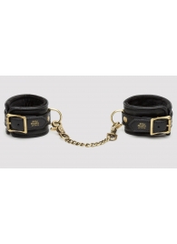 Черные наручники Bound to You Faux Leather Wrist Cuffs - Fifty Shades of Grey - купить с доставкой в Вологде