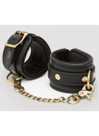 Черные наручники Bound to You Faux Leather Wrist Cuffs - Fifty Shades of Grey - купить с доставкой в Вологде