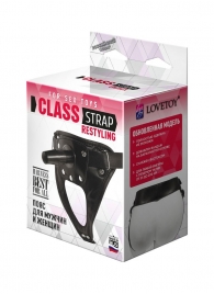 Черный пояс для насадок CLASS STRAP Restyling - LOVETOY (А-Полимер) - купить с доставкой в Вологде