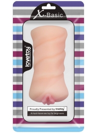 Телесный мастурбатор-вагина X-Basic Pocket Pussy без вибрации - Lovetoy - в Вологде купить с доставкой