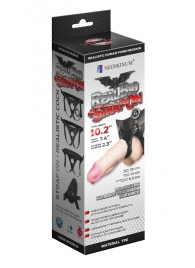 Гигантский фаллоимитатор на присоске в комплекте с трусиками - 26 см. - LOVETOY (А-Полимер) - купить с доставкой в Вологде