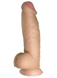 Телесный реалистичный фаллоимитатор на черных трусиках Real Big Strap-On - 34,5 см. - LOVETOY (А-Полимер) - купить с доставкой в Вологде