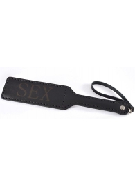 Черная гладкая шлепалка SEX - 35 см. - Sitabella - купить с доставкой в Вологде
