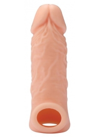 Телесная насадка EXTENDER WITH BALL STRAP 5.5 - 14 см. - Dream Toys - в Вологде купить с доставкой