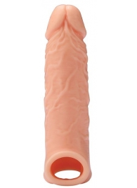 Телесная насадка EXTENDER WITH BALL STRAP 6.5 - 17 см. - Dream Toys - в Вологде купить с доставкой
