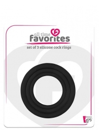 Набор из 3 эрекционных колец SILICONE COCKRINGS - Dream Toys - в Вологде купить с доставкой
