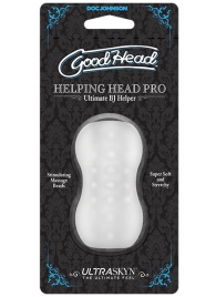 Прозрачный мини-мастурбатор Helping Head Pro - Doc Johnson - в Вологде купить с доставкой