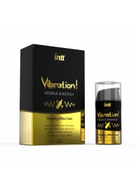 Жидкий интимный гель с эффектом вибрации Vibration! Vodka Energy - 15 мл. - INTT - купить с доставкой в Вологде