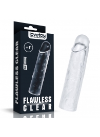 Прозрачная насадка-удлинитель Flawless Clear Penis Sleeve Add 1 - 15,5 см. - Lovetoy - в Вологде купить с доставкой
