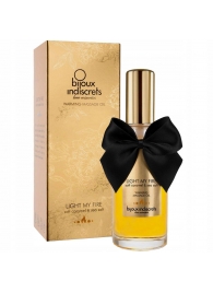 Массажное масло Light My Fire с ароматом карамели - 100 мл. - Bijoux Indiscrets - купить с доставкой в Вологде