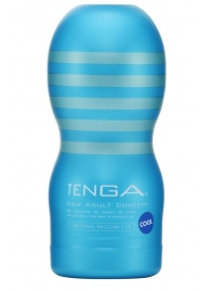 Мастурбатор с охлаждающей смазкой TENGA Original Vacuum Cup Cool - Tenga - в Вологде купить с доставкой