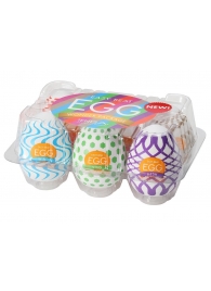 Набор из 6 мастурбаторов Tenga EGG IV с различным рельефом - Tenga - в Вологде купить с доставкой