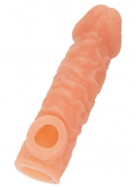 Телесная закрытая насадка с шершавой головкой Cock Sleeve Size M - 15,6 см. - KOKOS - в Вологде купить с доставкой