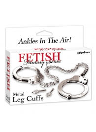 Металлические наручники Metal Leg Cuffs - Pipedream - купить с доставкой в Вологде