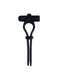 Черное эрекционное лассо с вибропулей Black Tie Affair - Zero Tolerance - в Вологде купить с доставкой