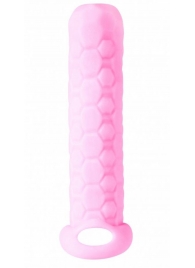 Розовый фаллоудлинитель Homme Long - 13,5 см. - Lola Games - в Вологде купить с доставкой