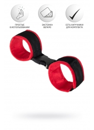 Красно-черные велюровые оковы Anonymo - ToyFa - купить с доставкой в Вологде