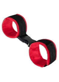 Красно-черные велюровые оковы Anonymo - ToyFa - купить с доставкой в Вологде