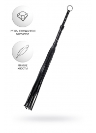 Черный флоггер Anonymo - 64 см. - ToyFa - купить с доставкой в Вологде