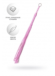 Розовый флоггер Anonymo - 64 см. - ToyFa - купить с доставкой в Вологде