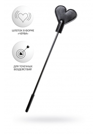 Черный стек со шлепком в форме сердца Anonymo - 35 см. - ToyFa - купить с доставкой в Вологде