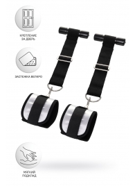 Черно-серебристые фиксаторы для рук на дверь Anonymo - ToyFa - купить с доставкой в Вологде